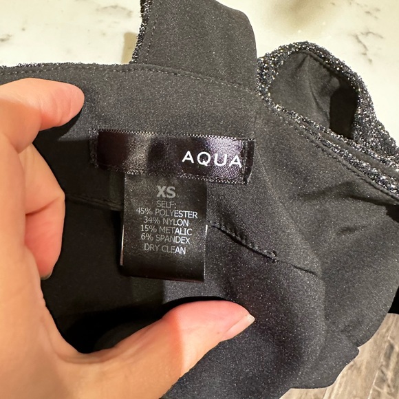 AQUA crop top with a zipper - Picture 3 of 3